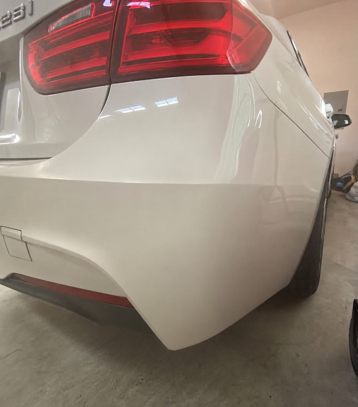 Bumper damage after repair